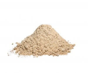 a small pile of mashed stabilized rice bran on a transparent background